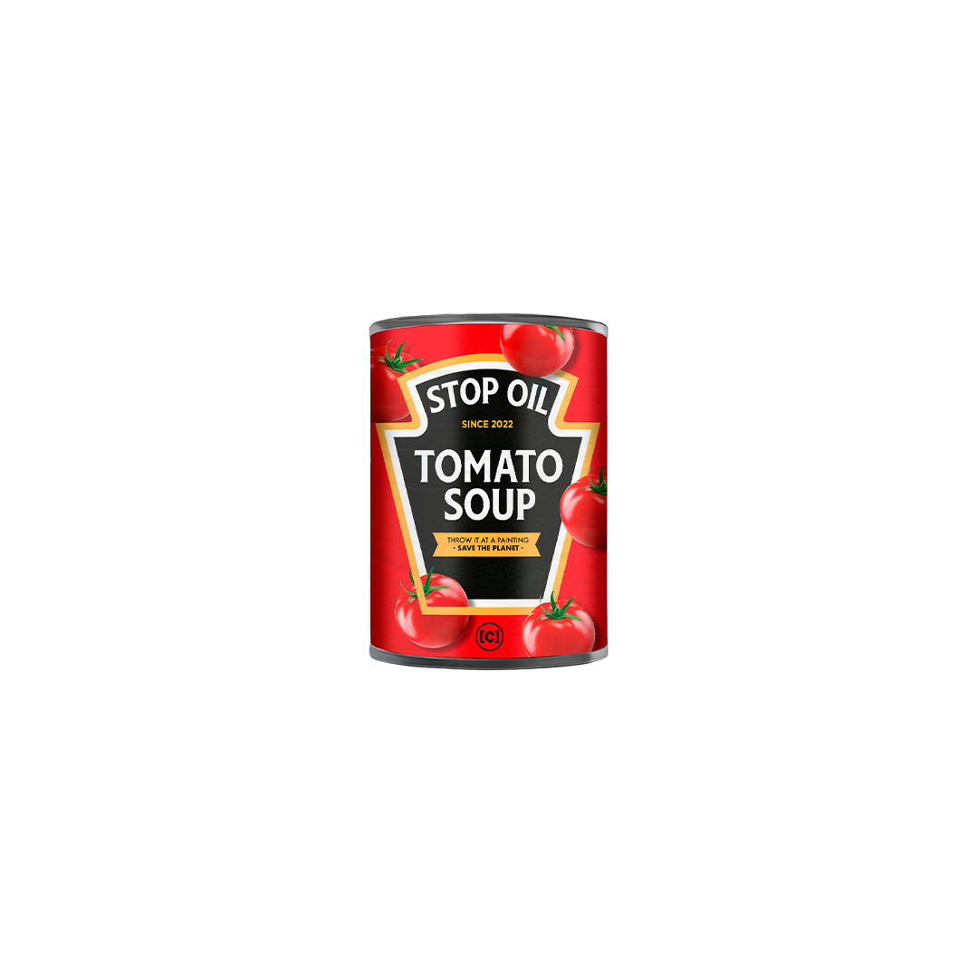 STOP OIL – TOMATO SOUP